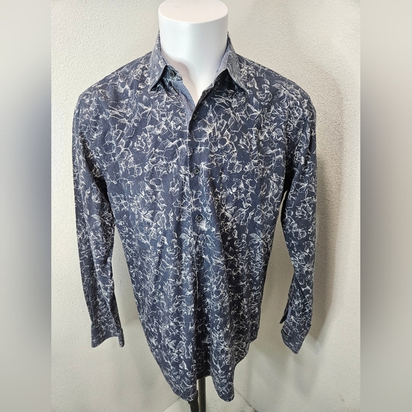 Bugatchi large button-down shirt - Picture 1 of 8